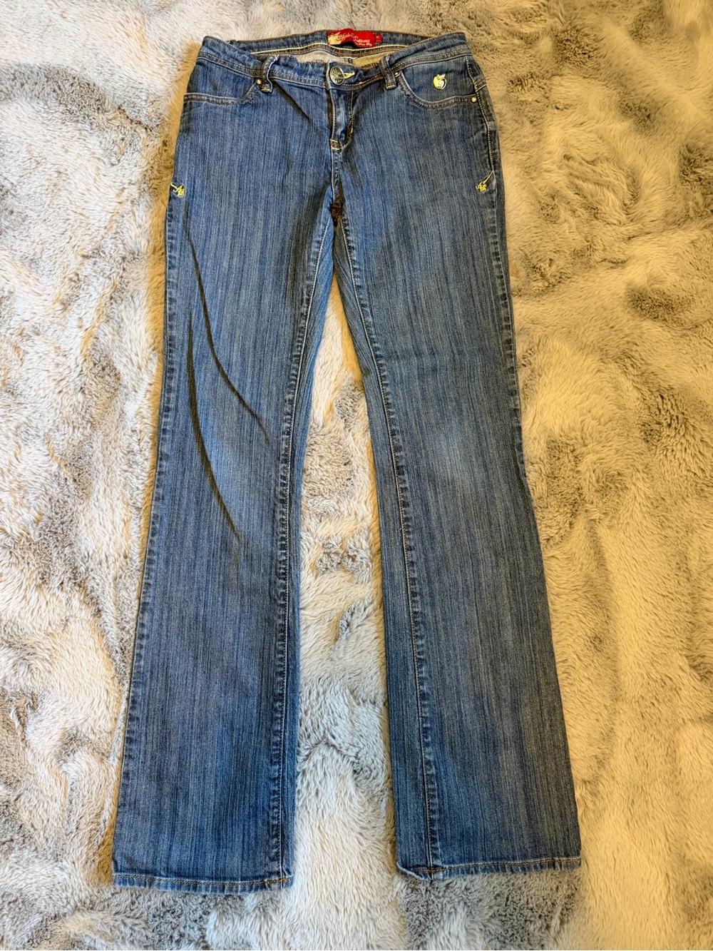 Apple Bottoms Jeans Woman’s, Blue Denim Flared Jeans